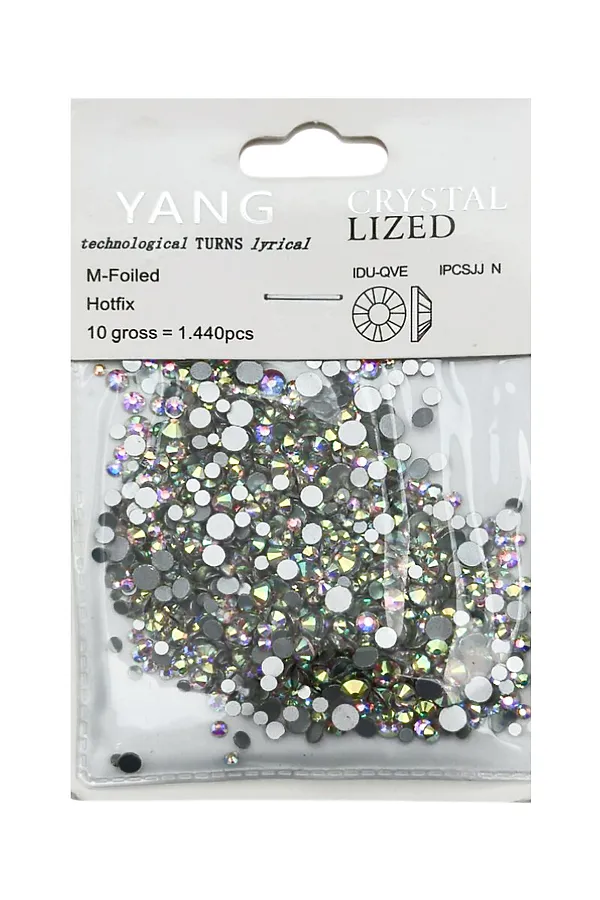 Nail Art Стразы для декора ногтей, микс (6#,8#,10#,12#,16#,20#), перламутр, 1440 шт./уп. KRISTALLER, в ассортименте - фото 1
