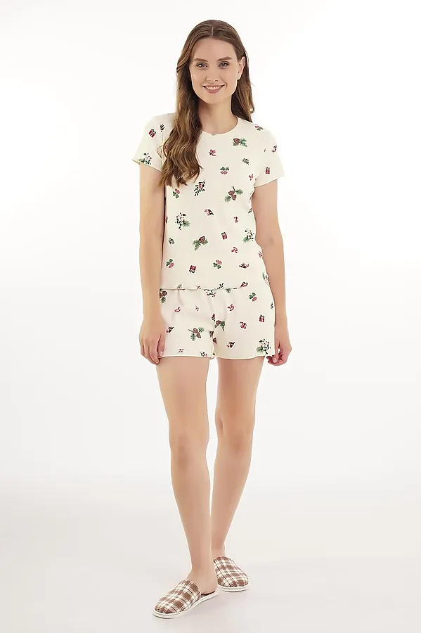 Пижама CLEVER, молочный/красный - фото 1