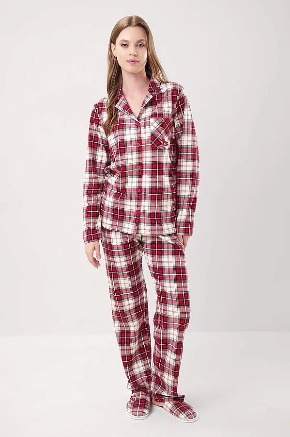 Пижама CLEVER, красный/молочный - фото 1