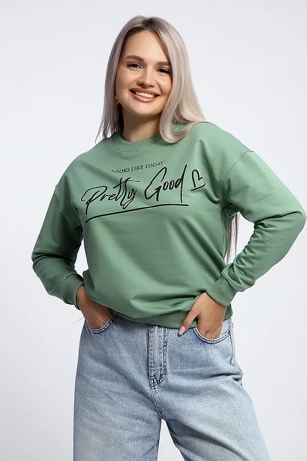 Толстовка 80048 НАТАЛИ, фисташка - фото 1