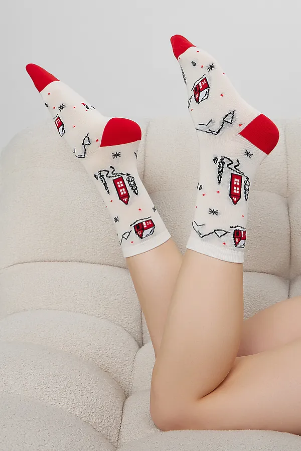 Носки MARK FORMELLE, молочный - фото 1