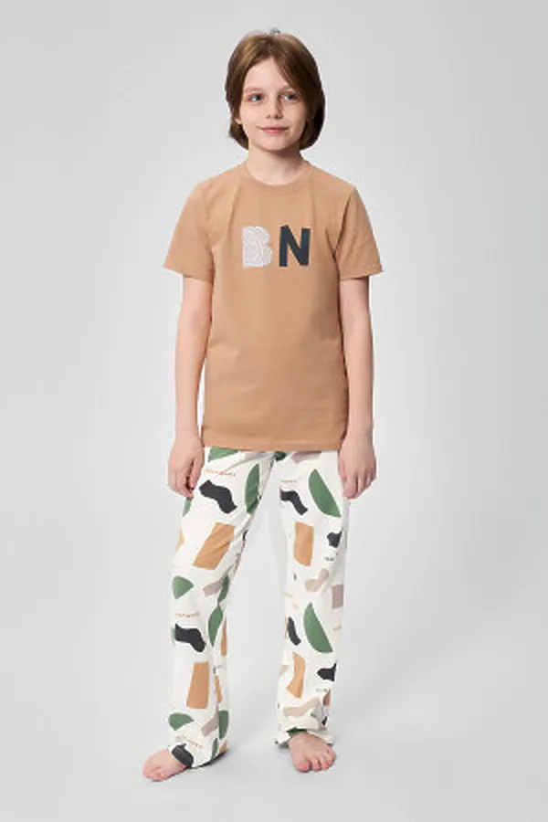 Пижама BOSSA NOVA, молочный/карамель - фото 1