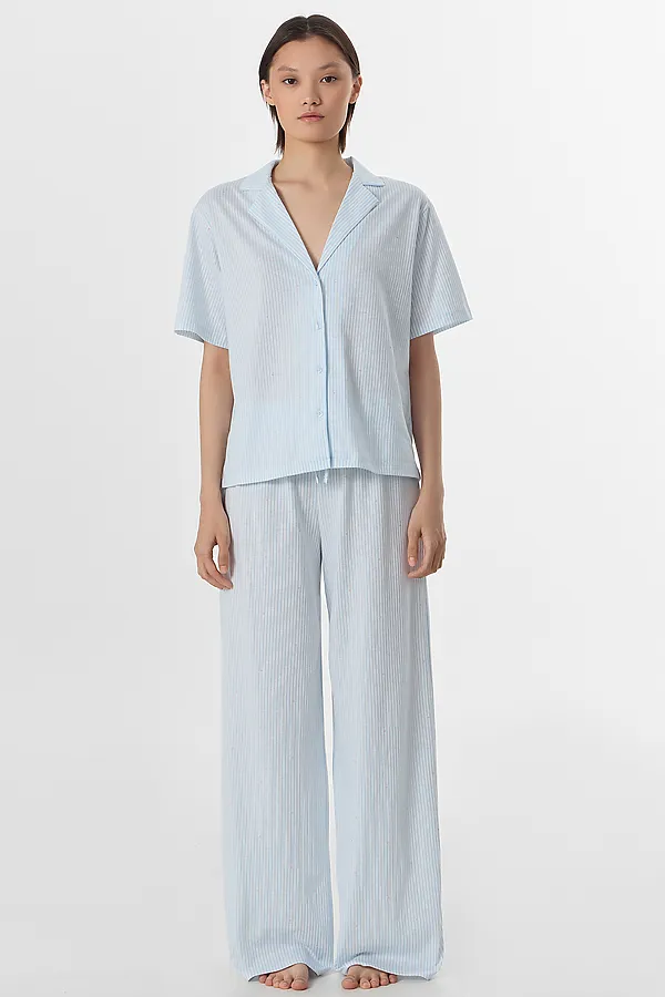 Пижама MARK FORMELLE, голубая полоска - фото 1