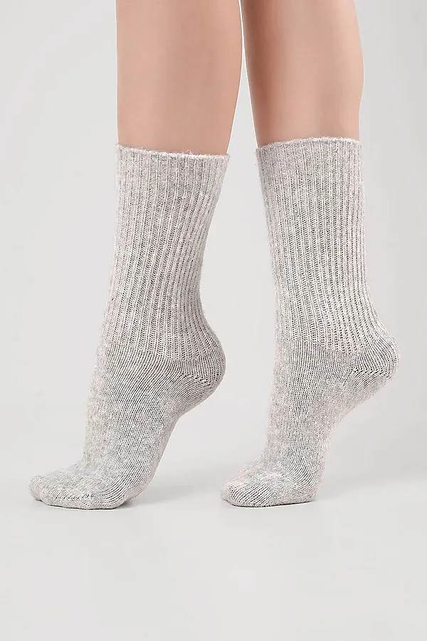 Носки CLEVER, меланж св.серый - фото 1