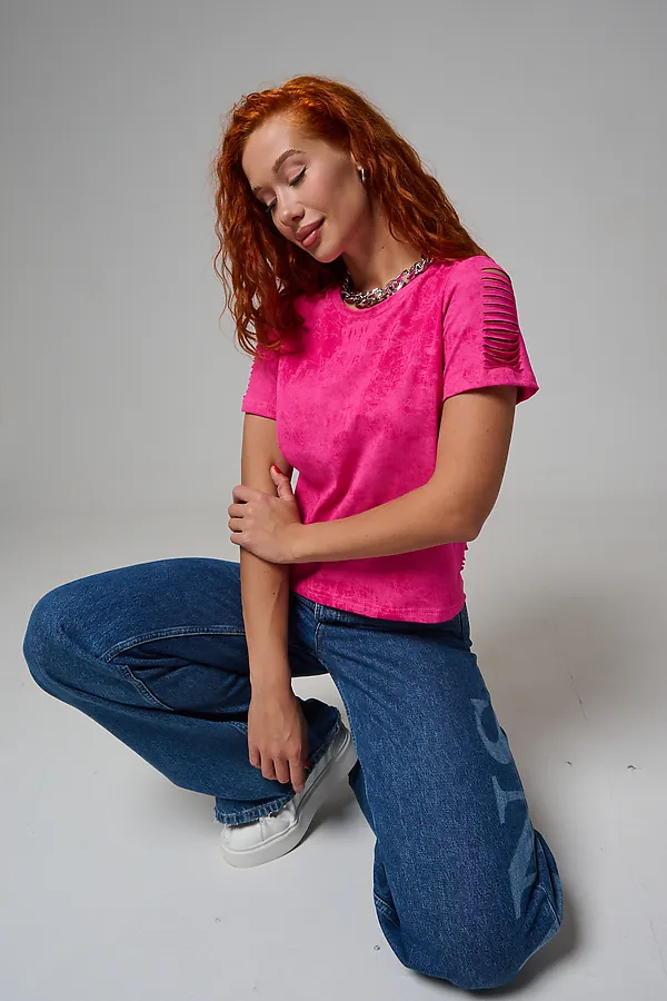 Футболка 7497 НАТАЛИ, розовый винтаж - фото 1