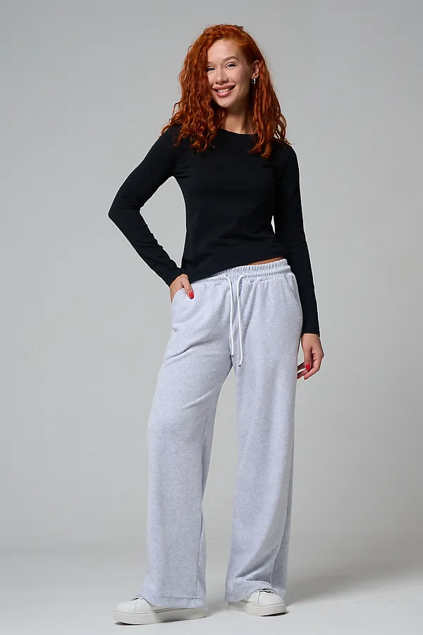 Брюки 67190 НАТАЛИ, серый меланж - фото 1