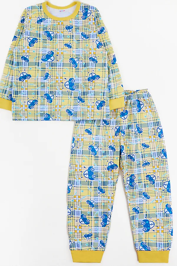Пижама YOULALA, жёлто-синий - фото 1