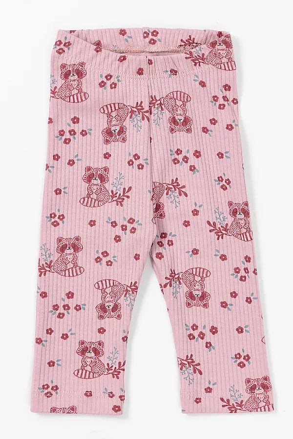 Ползунки MARK FORMELLE, цветочные еноты на п.розовом - фото 1