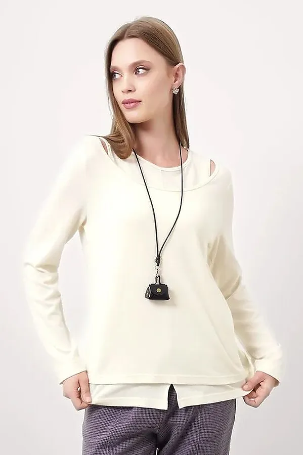 Джемпер CLEVER, молочный - фото 1