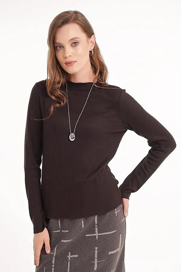 Джемпер CLEVER, т.коричневый - фото 1