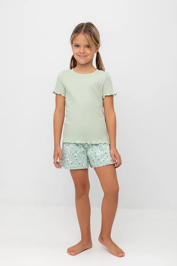 Пижама CROCKID, морская пена,цветочный танец - фото 1