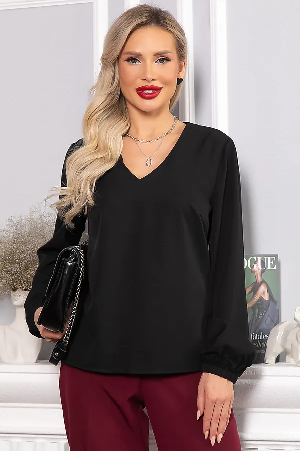 Блуза LADY TAIGA, черная - фото 1