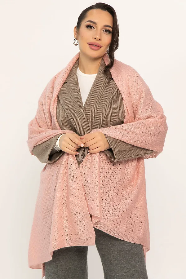 Палантин LADY TAIGA, пудра - фото 1