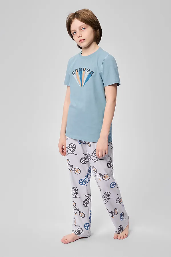 Пижама BOSSA NOVA, серый/серо-голубой - фото 1