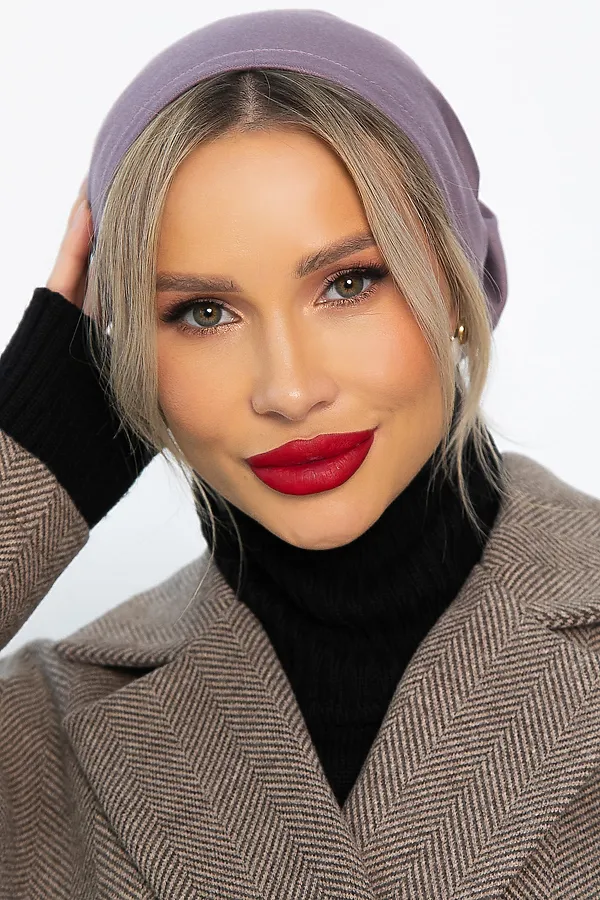 Чалма с резинкой LADY TAIGA, лиловая - фото 1