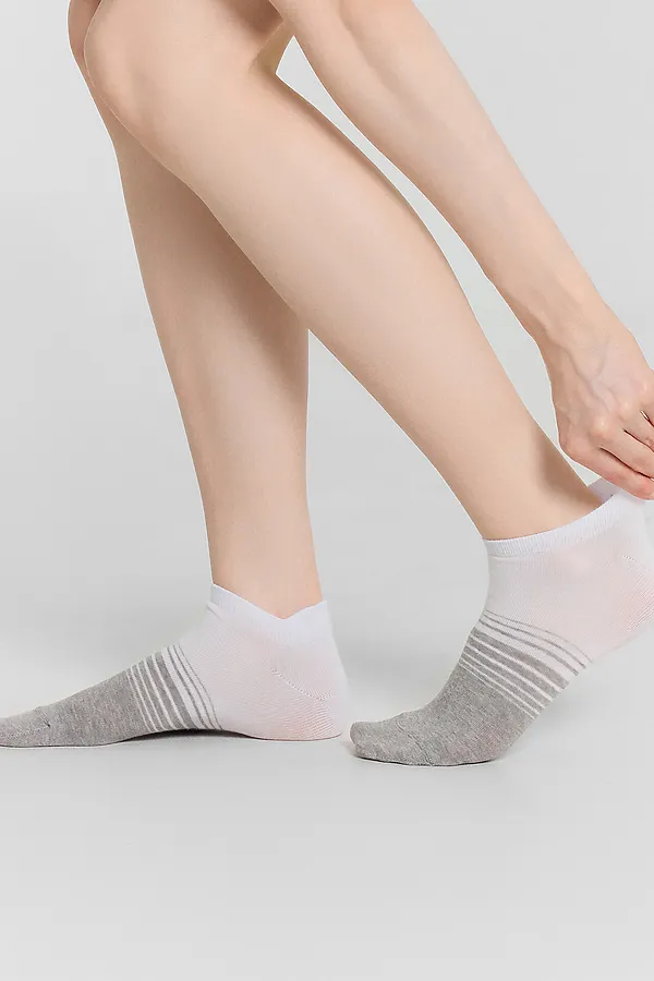 Носки MARK FORMELLE, белый /серый меланж - фото 1