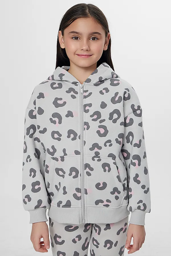 Толстовка MARK FORMELLE, леопард на св.сером - фото 1