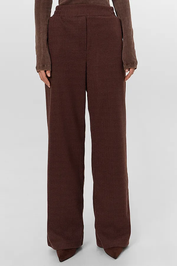 Брюки MARK FORMELLE, шоколадная клетка - фото 1