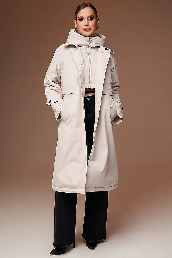 Плащ HOOPS, светло-бежевый - фото 1