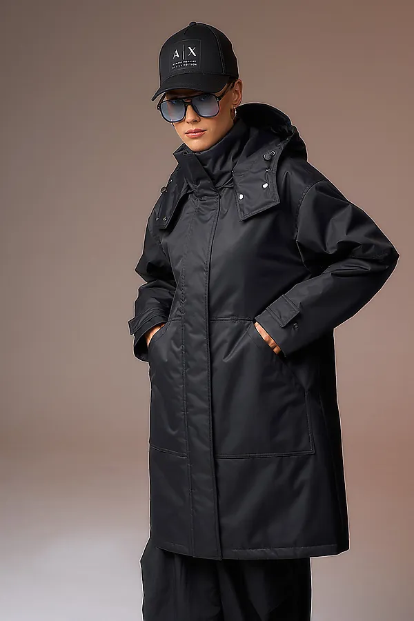 Плащ HOOPS, черный - фото 1