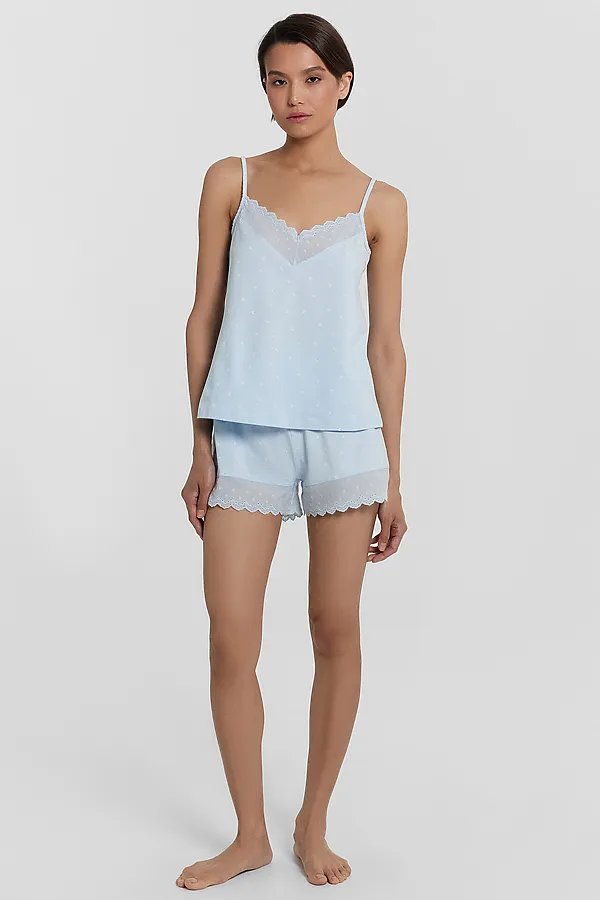 Пижама MARK FORMELLE, ромашки на голубом - фото 1