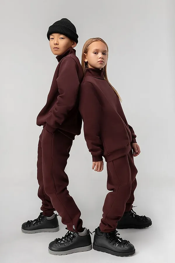 Костюм (Водолазка+Брюки) BODO, темно-коричневый - фото 1