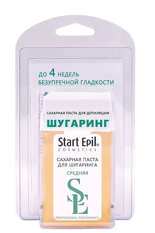 Aravia Start Epil Набор паста в картридже средняя» + бумажные полоски, 100 г KRISTALLER, бежевый - фото 1