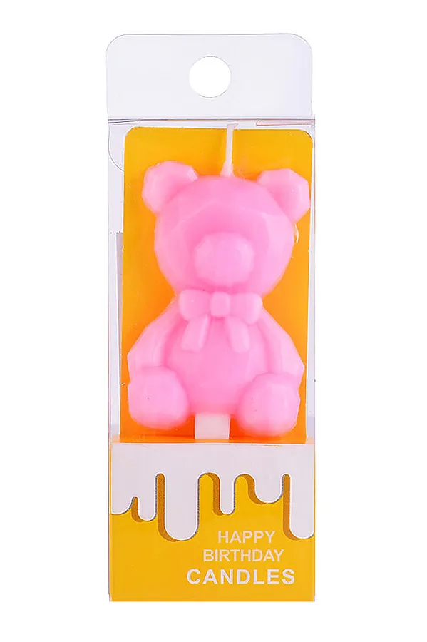 Набор свечей "Мишка" URAL TOYS, в ассортименте - фото 1