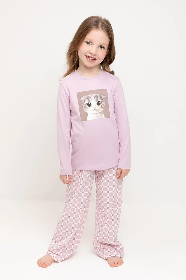 Пижама CROCKID, фламинго,мозаика - фото 1