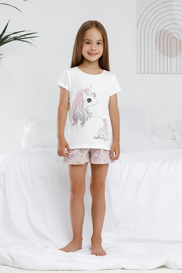 Пижама CROCKID, сахар,розовый,лесная тайна - фото 1