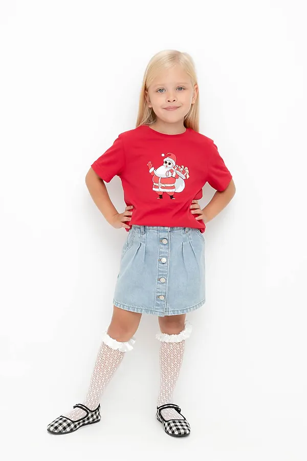 Футболка CROCKID, кармин - фото 1