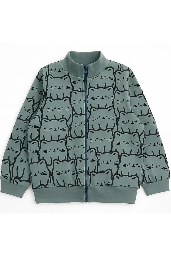 Толстовка YOULALA, зелёный - фото 1