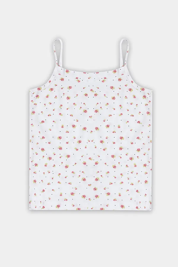 Майка MARK FORMELLE, цветочки на белоснежном - фото 1