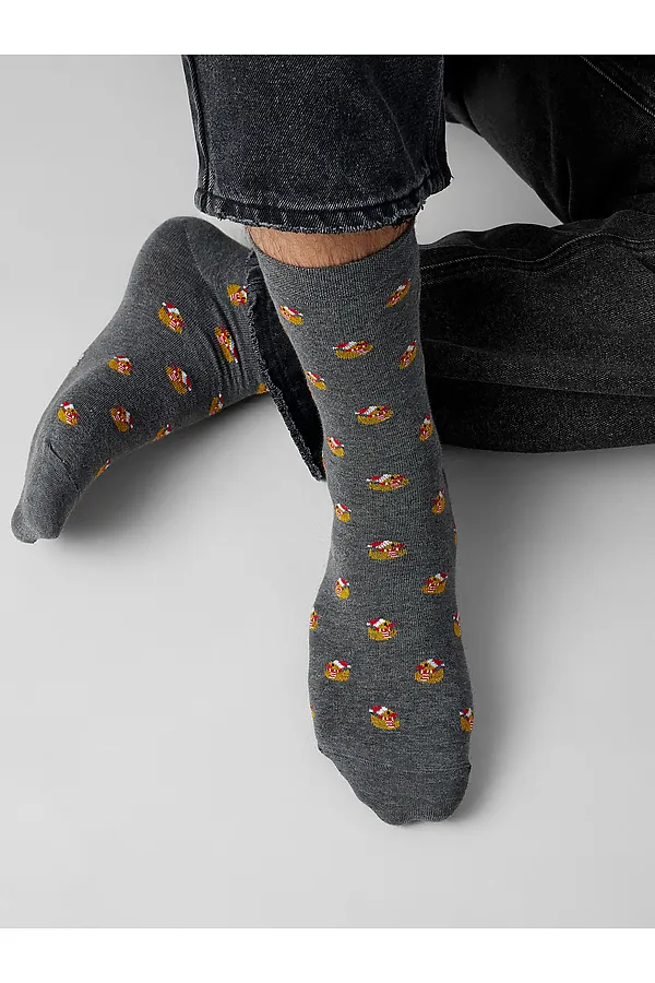 Носки MARK FORMELLE, т.серый меланж - фото 1