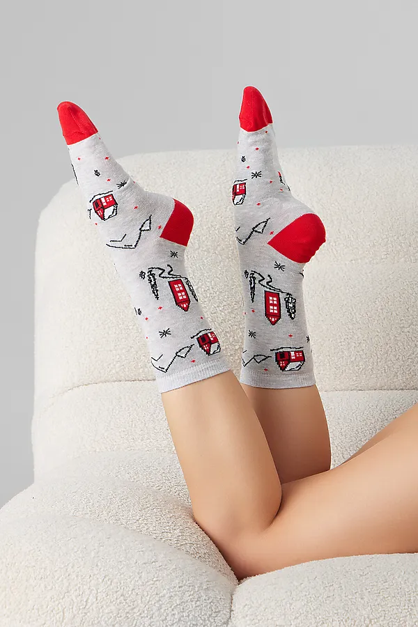 Носки MARK FORMELLE, св.серый меланж - фото 1