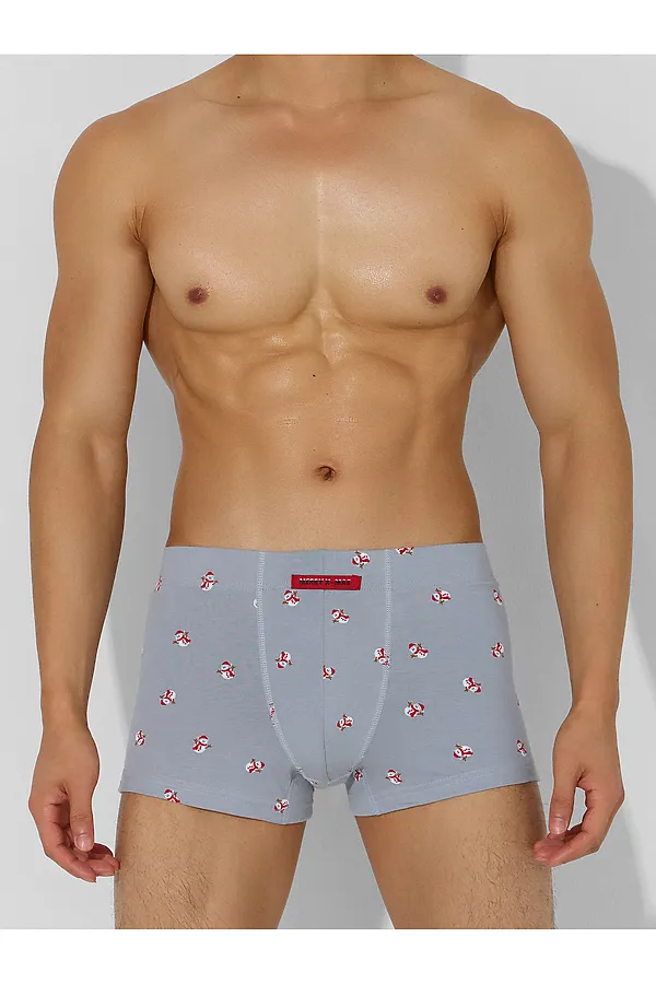 Трусы MARK FORMELLE, снеговики на сером - фото 1