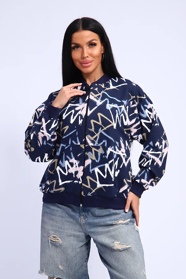 Толстовка 310 НАТАЛИ, темно-синий - фото 1