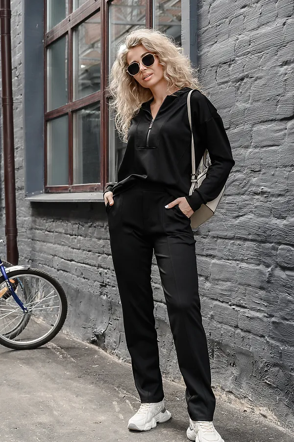 Костюм с брюками 43065 НАТАЛИ, черный - фото 1