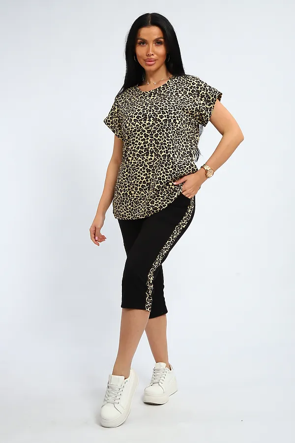 Костюм с бриджами 354 НАТАЛИ, леопард - фото 1