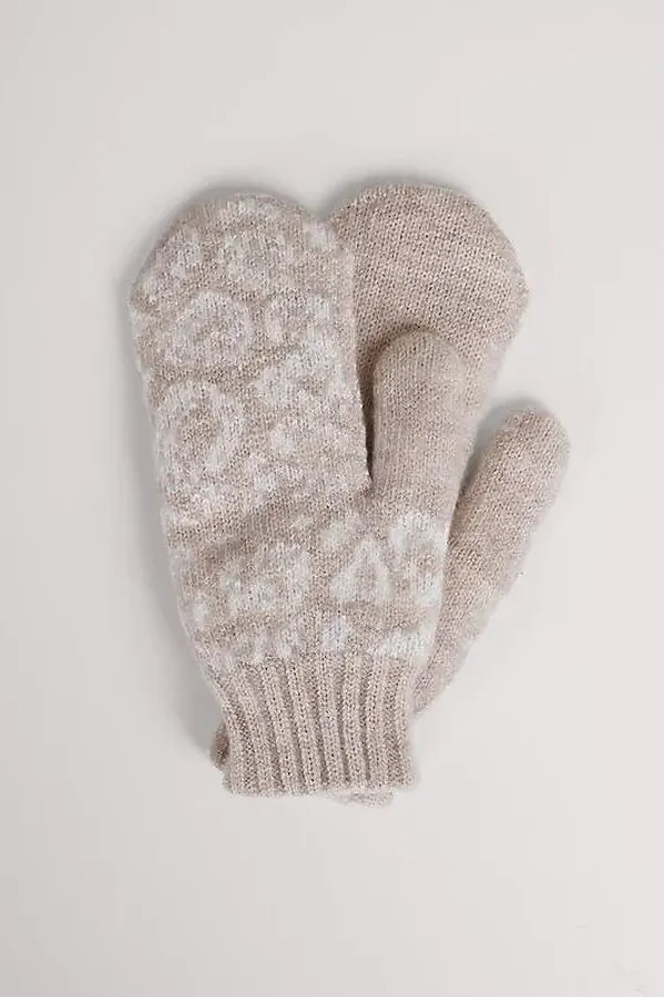 Варежки CLEVER, св.бежевый/молочный - фото 1