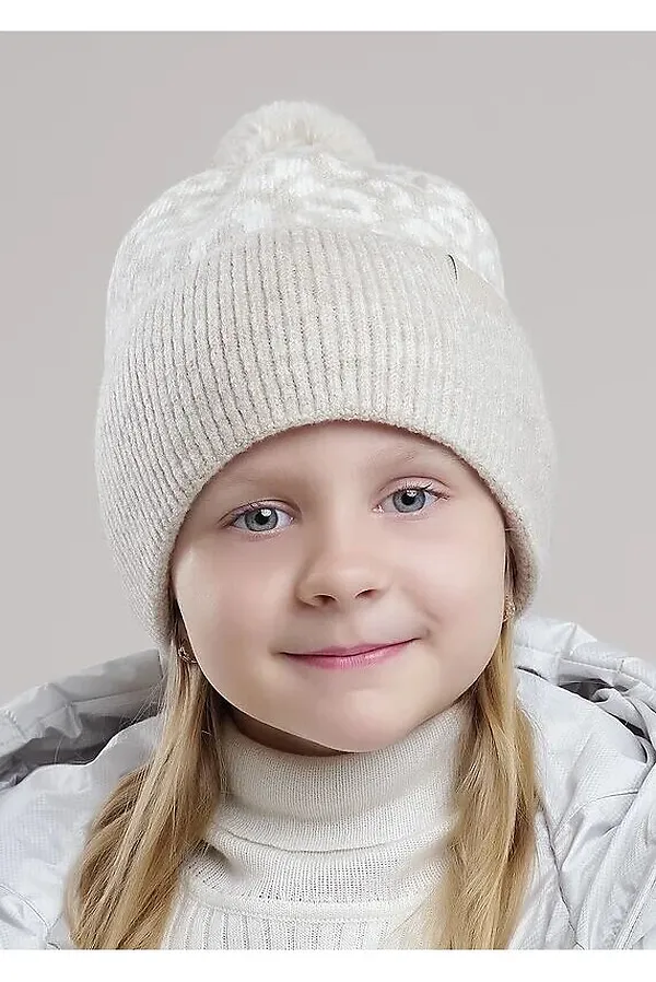 Шапка CLEVER, св.бежевый/молочный - фото 1