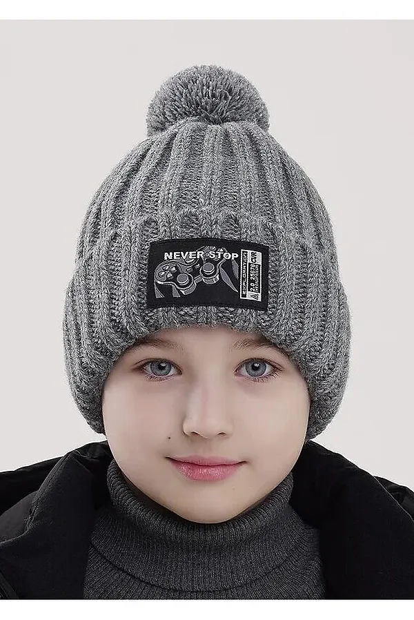 Шапка CLEVER, меланж серый - фото 1