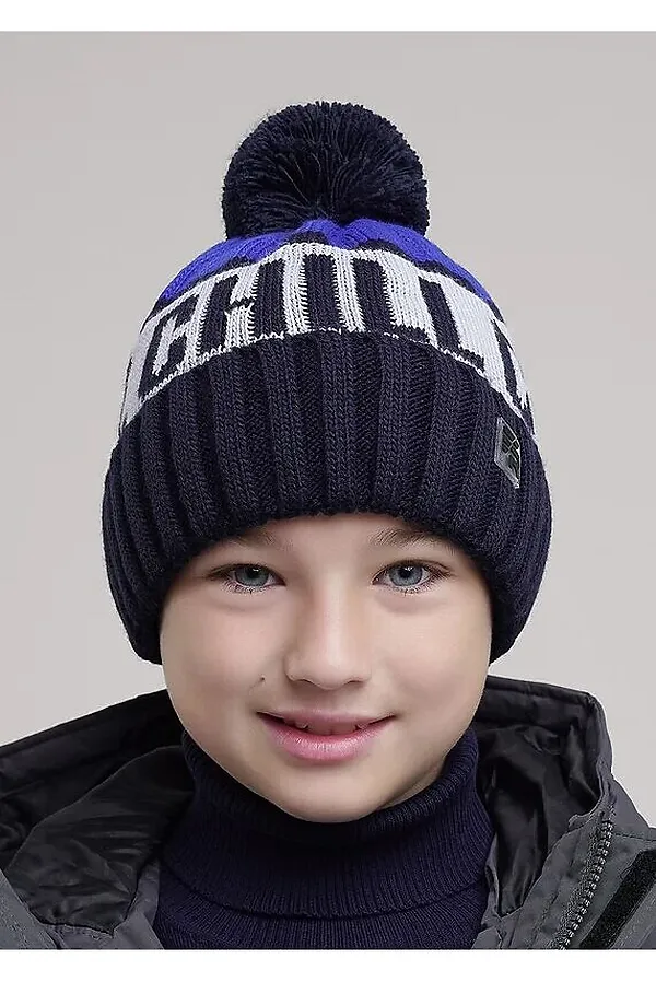 Шапка CLEVER, т.синий/синий - фото 1