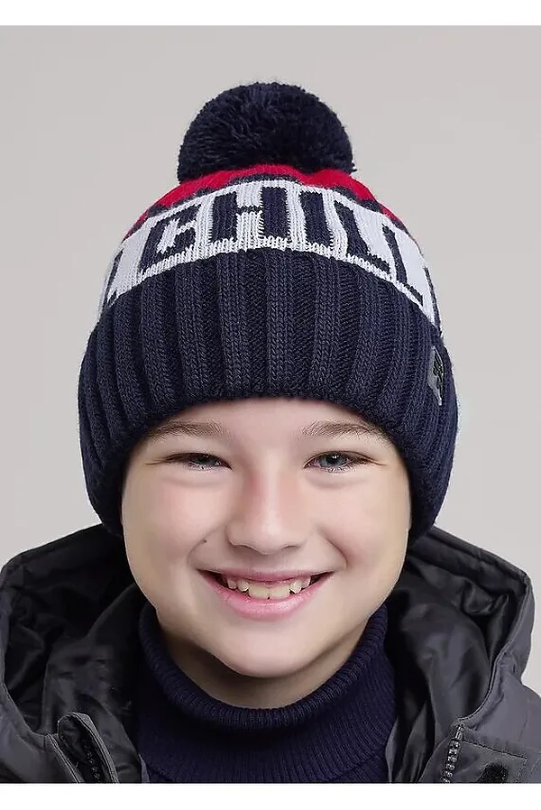 Шапка CLEVER, т.синий/красный - фото 1