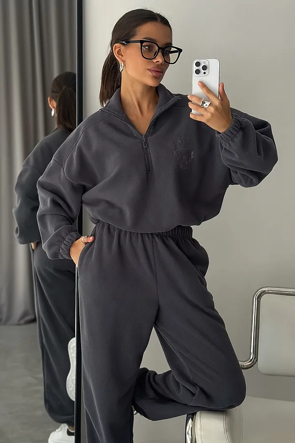 Костюм с брюками Космос НАТАЛИ, темно-серый - фото 1