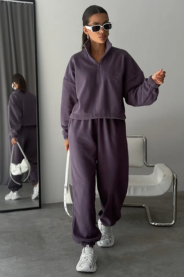 Костюм с брюками Космос НАТАЛИ, лиловый - фото 1