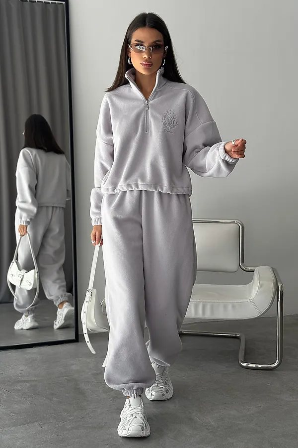 Костюм с брюками Космос НАТАЛИ, серый - фото 1