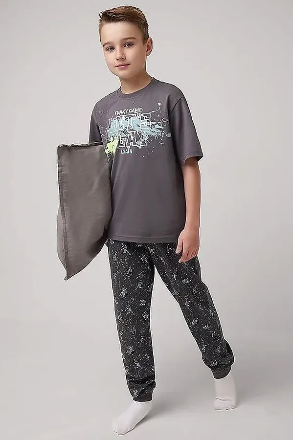 Пижама CLEVER, т.серый - фото 1