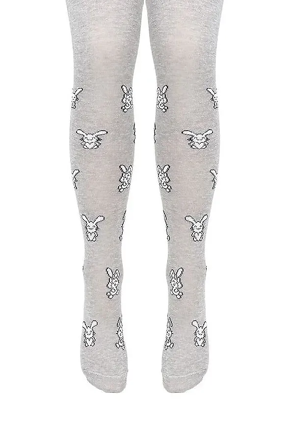 Колготки CLEVER, меланж серый - фото 1