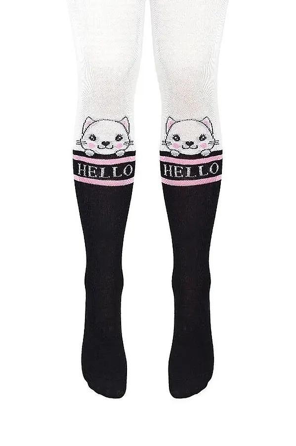 Колготки CLEVER, белый/чёрный - фото 1